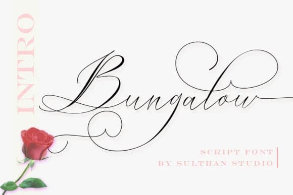 Bungalow Script Font by Sulthan Studio — Script Handwritten Font