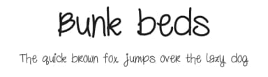 Bunk beds by Sabrina Schleiger — Script Handwritten Font — thumbnail 1