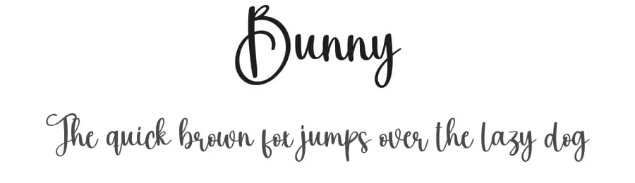 Bunny by Scratchones — Script Handwritten Font
