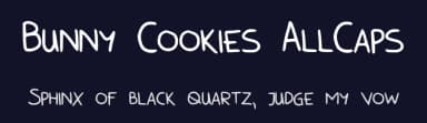 Bunny Cookies AllCaps by CosmicStunky — Script Handwritten Font — thumbnail 2