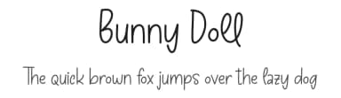 Bunny Doll by Denny Subagja — Script Handwritten Font — thumbnail 1