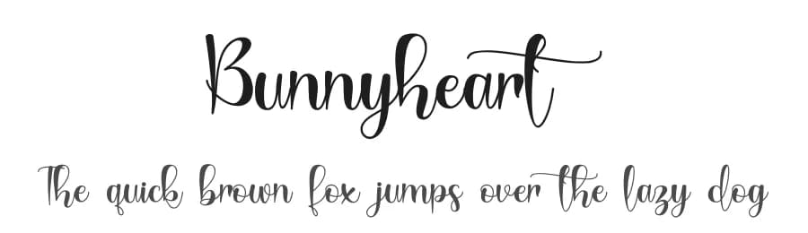 Bunnyheart by Letterafa Studio — Script Handwritten Font