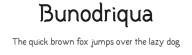 Bunodriqua by Matteo Marco Milazzo — Sans Serif Font — thumbnail 1
