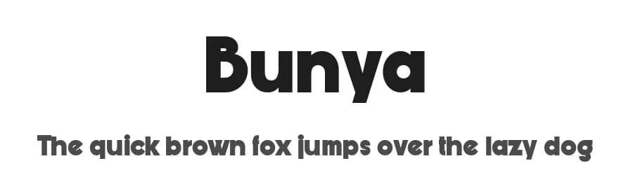 Bunya by Måns Grebäck — Sans Serif Font