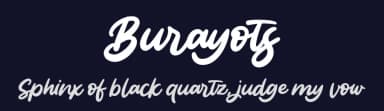 Burayots by Vunira Design — Script Handwritten Font — thumbnail 2