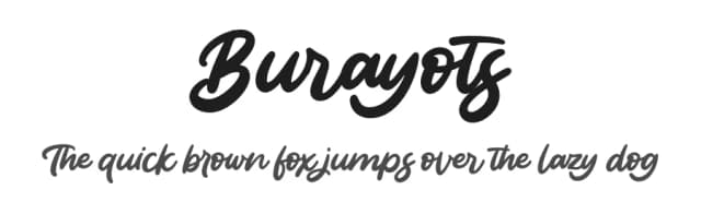 Burayots by Vunira Design — Script Handwritten Font