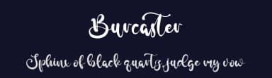 Burcaster by Kong Font — Script Handwritten Font — thumbnail 2