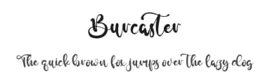 Burcaster by Kong Font — Script Handwritten Font — thumbnail 1
