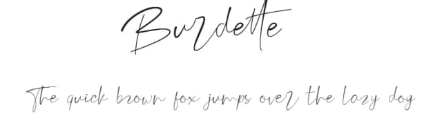 Burdette by 3rieart — Script Handwritten Font