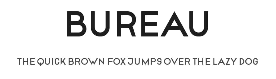 Bureau by Vladimir Nikolic — Sans Serif Font