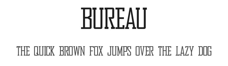 Bureau by Here Be Monsters — Serif Font — preview 1