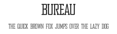 Bureau by Here Be Monsters — Serif Font — thumbnail 1