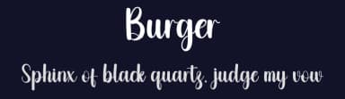 Burger by creatype designer — Script Handwritten Font — thumbnail 2