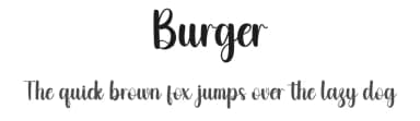Burger by creatype designer — Script Handwritten Font — thumbnail 1