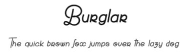 Burglar by dcoxy - Greg Medina — Script Handwritten Font — thumbnail 1