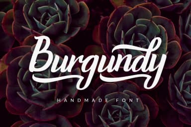 Burgundy Font by rubirubiko — Script Handwritten Font — thumbnail 1