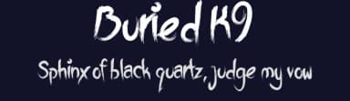 Buried K9 by limbuMAFIA — Script Handwritten Font — thumbnail 2