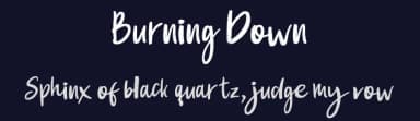 Burning Down by Creatype Studio — Script Handwritten Font — thumbnail 2