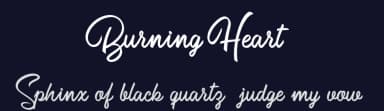 Burning Heart by Billy Argel Fonts ® — Script Handwritten Font — thumbnail 2