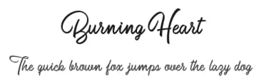 Burning Heart by Billy Argel Fonts ® — Script Handwritten Font — thumbnail 1