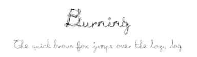 Burning by uZiMweB — Script Handwritten Font — thumbnail 1