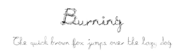 Burning by uZiMweB — Script Handwritten Font