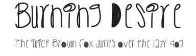 Burning Desire by Des Gomez — Script Handwritten Font — thumbnail 1