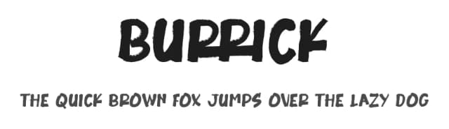 Burrick by Jujun Gag — Script Handwritten Font