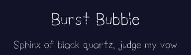 Burst Bubble by Elizabeth Escott — Script Handwritten Font — thumbnail 2