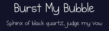 Burst My Bubble by Kimberly Geswein — Script Handwritten Font — thumbnail 2