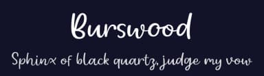 Burswood by epiclinez — Script Handwritten Font — thumbnail 2