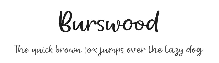 Burswood by epiclinez — Script Handwritten Font