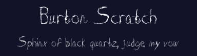 Burton Scratch by Fidel Mendoza — Script Handwritten Font — thumbnail 2
