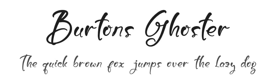 Burtons Ghoster by Letterena Studios — Script Handwritten Font