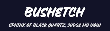 Bushetch by Kong Font — Script Handwritten Font — thumbnail 2