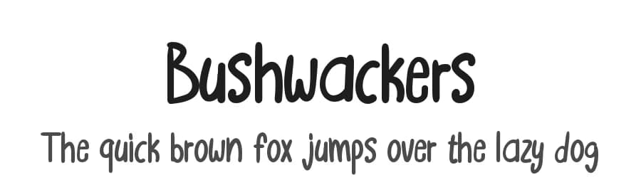 Bushwackers by Annisa Afni — Script Handwritten Font