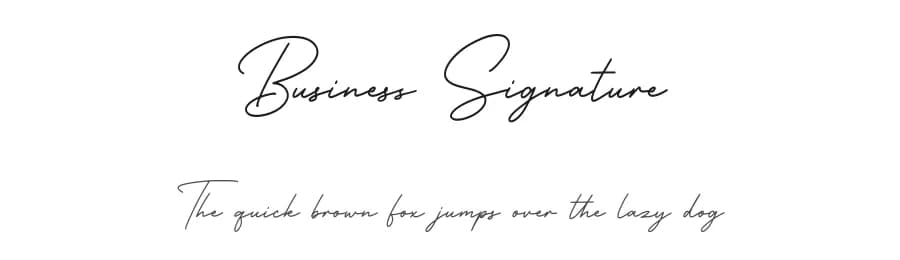 Business Signature by Nirmana Visual — Script Handwritten Font