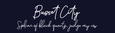 Busset City by Haksen Studio — Script Handwritten Font — thumbnail 2