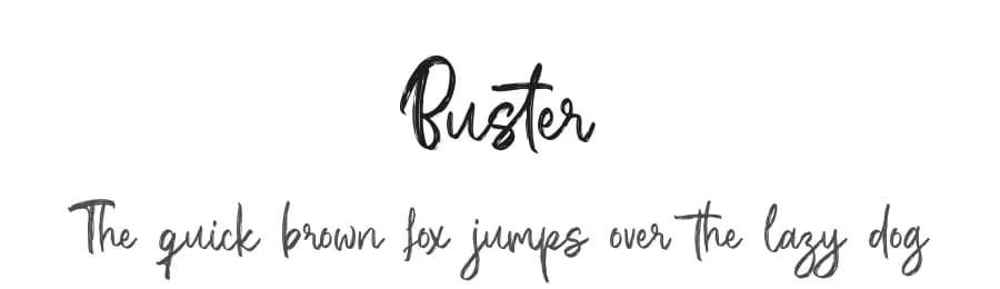 Buster by Creatype Studio — Script Handwritten Font