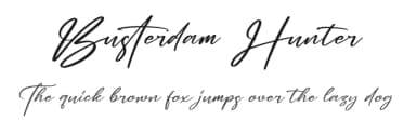 Busterdam Hunter by Integritype Studio — Script Handwritten Font — thumbnail 1