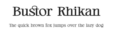 Bustor Rhikan by Kulokale Studio — Serif Font — thumbnail 1