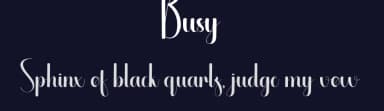 Busy by Andi Moz — Script Handwritten Font — thumbnail 2