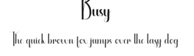 Busy by Andi Moz — Script Handwritten Font — thumbnail 1