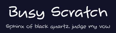 Busy Scratch by Pizzadude — Script Handwritten Font — thumbnail 2