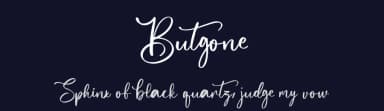 Butgone by Vultype — Script Handwritten Font — thumbnail 2