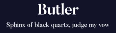 Butler by Fabian De Smet — Serif Font — thumbnail 2