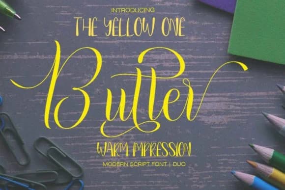 Butter Font by petterco.font — Script Handwritten Font