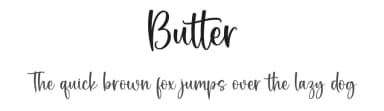 Butter by Graphix Line Studio — Script Handwritten Font — thumbnail 1