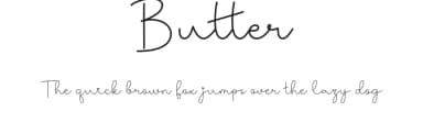 Butter by Fillo Graphic — Script Handwritten Font — thumbnail 1