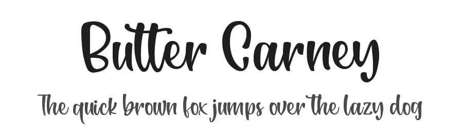 Butter Carney by Zeenesia Studio — Script Handwritten Font